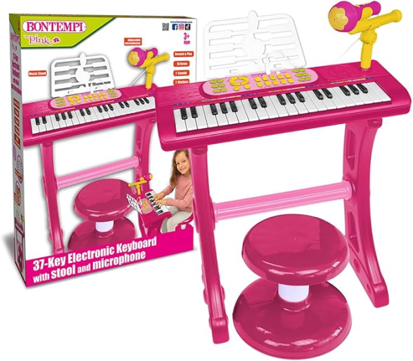 TASTIERA 37 TASTI CON GAMBE E SGABELLO MICROFON