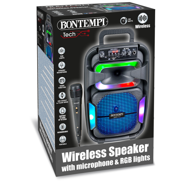 CASSA WIRELESS CON MICROFONO DINAMICO