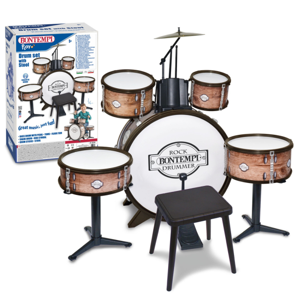 BATTERIA GRANCASSA 6 ELEMENTI C/SGABELLO