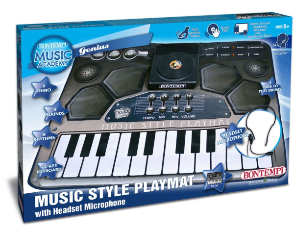 TAPPETO ELETTR. MUSICALE CON MICROFONO