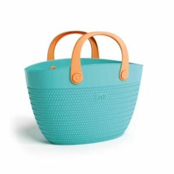 _BORSA LINDA AZZURRO C/MANICI PLASTICA