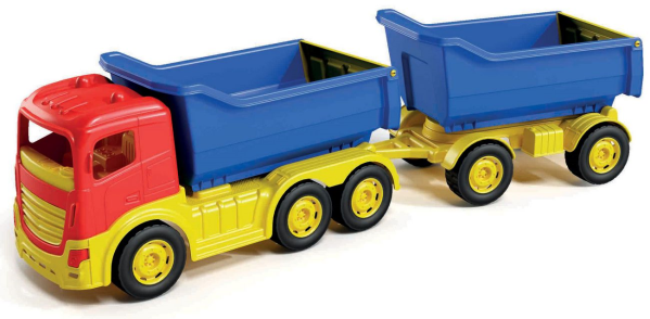 Camion 6 ruote con rimorchio alto in rete(6) — immagine 1