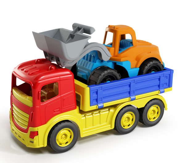 Camion Dumper 6 ruote più Ruspa — immagine 1
