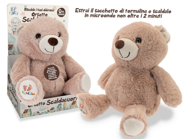 ORSETTO SCALDACUORE CM. 24 C/TORMALINA — immagine 1