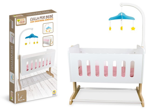 CULLA IN LEGNO PER BEBE. C/GIOSTRINA