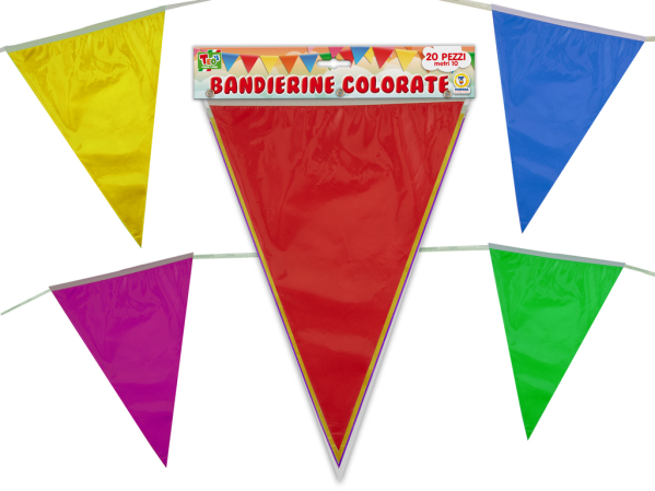 BANDIERINE 10 METRI COLORATE