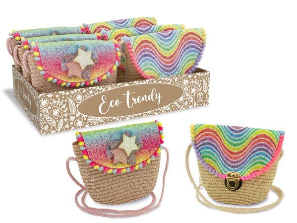 BORSETTA ECO BAG ARCOBALENO CON TRACOLLA