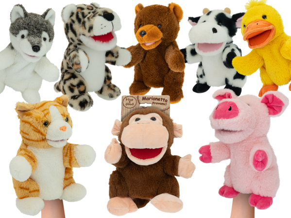 MARIONETTE ANIMALI 25 CM 8 MDL ASS — immagine 1