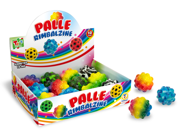 PALLINE GALAXY RIMBALZINA 70MM (12) — immagine 1