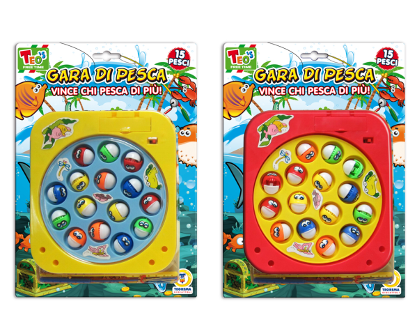 GIOCO PESCA 15 PESCI IN CART. — immagine 1