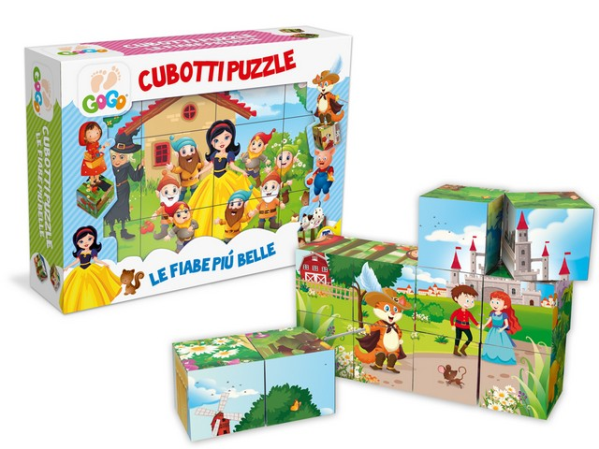 CUBOTTI PUZZLE FIABE ITALIANE 12PZ. — immagine 1