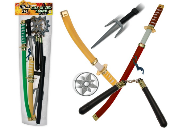 SET NINJA ARMI IN PVC BAG — immagine 1