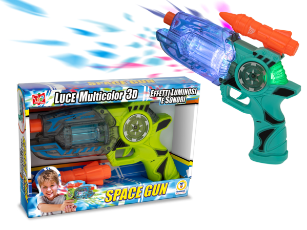 PISTOLA LUCI E SUONI SPAZIALE — immagine 1