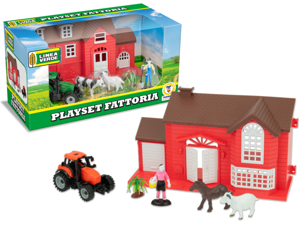 TRATTORE CON FATTORIA E ACCESSORI — immagine 1