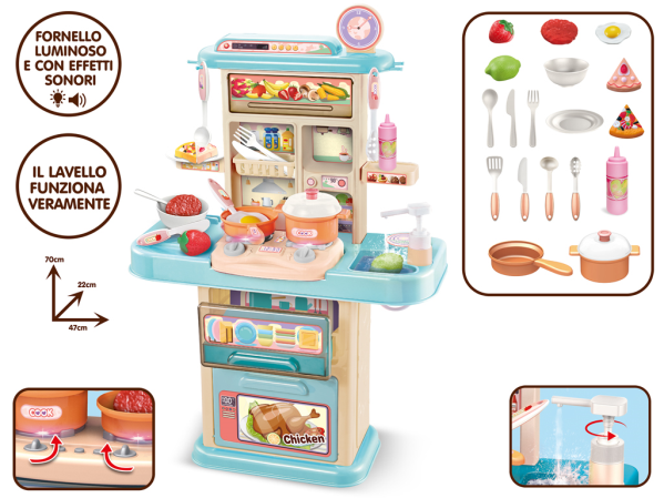 CUCINA LUCI E SUONI H.70cm