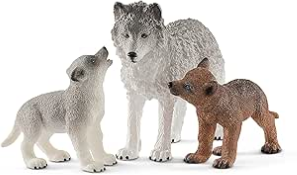 SCHLEICH MAMMA LUPA CON CUCCIOLI — immagine 1
