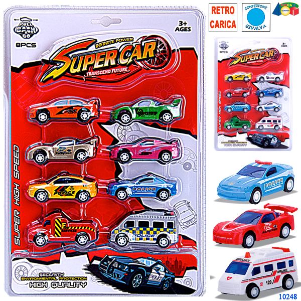 AUTO MINI E MEZZI 8 PZ BIVALVA ASS. — immagine 1