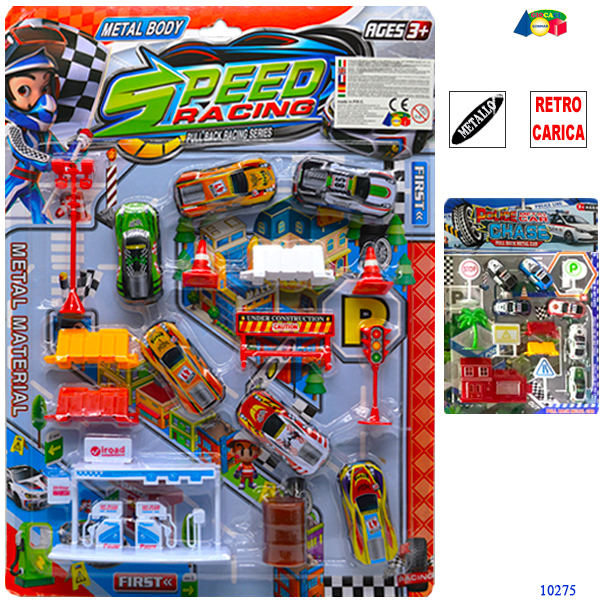 AUTO MET SET 6 PZ C/SEGNALI ASS — immagine 1