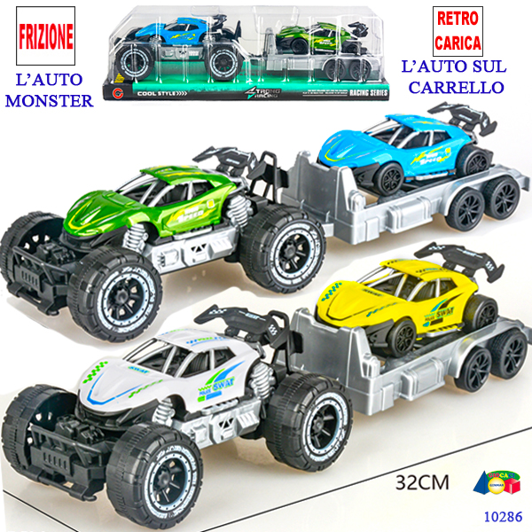 AUTO MONSTER FRIZpiùRIMORCHIO C/AUTO R/C — immagine 1