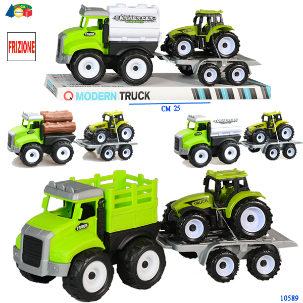 CAMION FRIZ C/ RIMORCHIO TRATTORE ASS IN CUPOLA — immagine 1