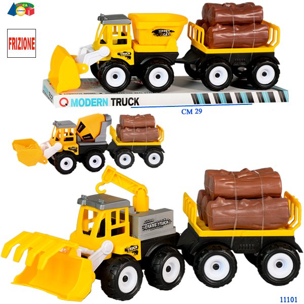 CAMION C/ PALA più RIMORCHIO FRIZ ASS IN CUPOLA — immagine 1
