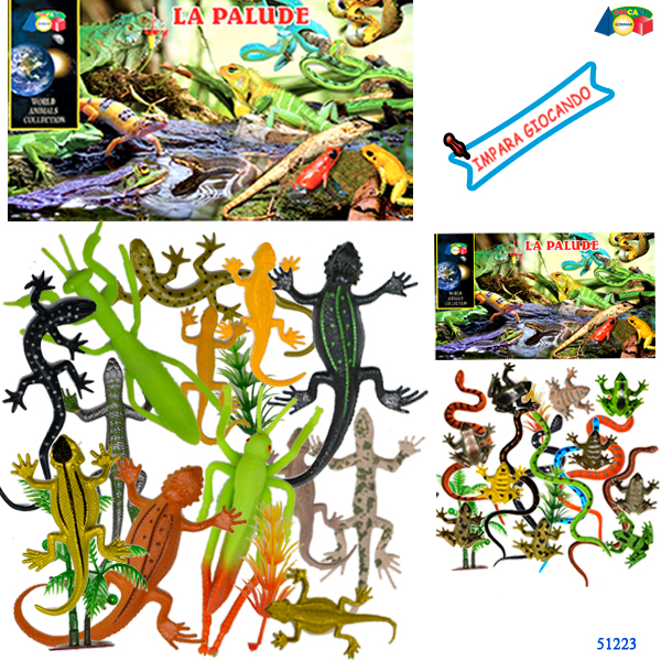 BUSTA SERPENTI-RANE-INSETTI LA PALUDE — immagine 1