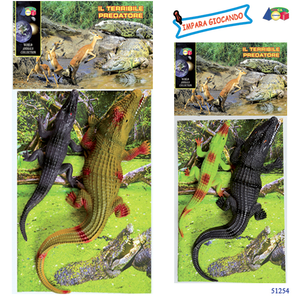 BUSTA COCCODRILLI IL TERRIBILE PREDATORE — immagine 1