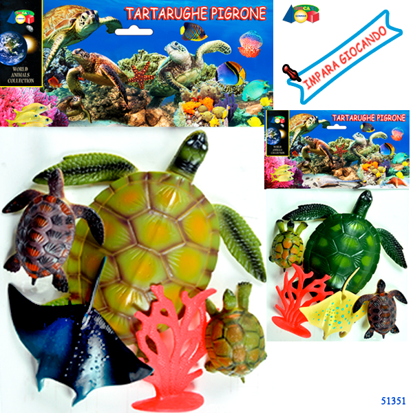 BUSTA ACQUATICI TARTARUGHE PIGRONE ASS. — immagine 1