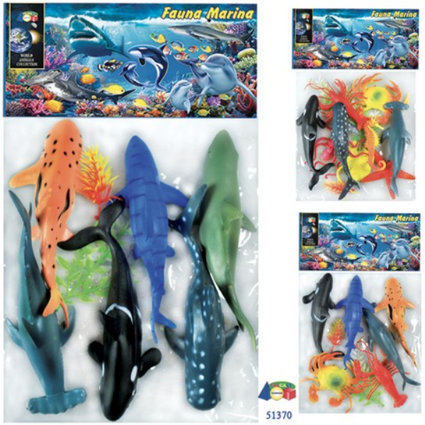 BUSTA ACQUATICI PESCI FAUNA MARINA — immagine 1