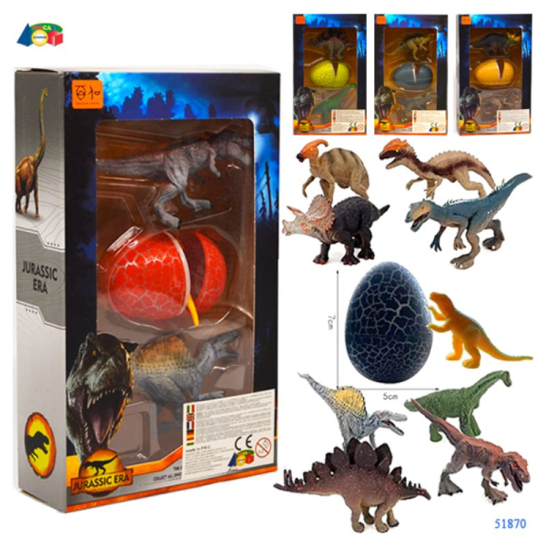 DINOSAURI 2 PEZZI C/UOVO in SCATOLA — immagine 1
