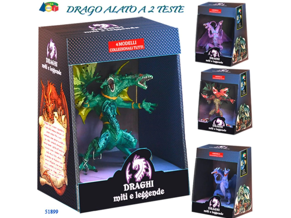 DRAGO ALATO 2 TESTE MITI E LEGGENDE — immagine 1