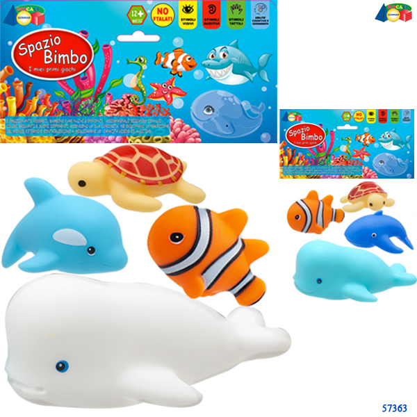 GOMMOLOSI PESCI C/BALENA SPAZIO BIMBO 1pz. — immagine 1