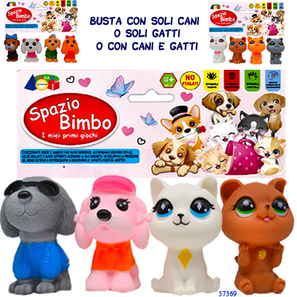GOMMOLOSI CANI E GATTI SPAZIO BIMBO — immagine 1