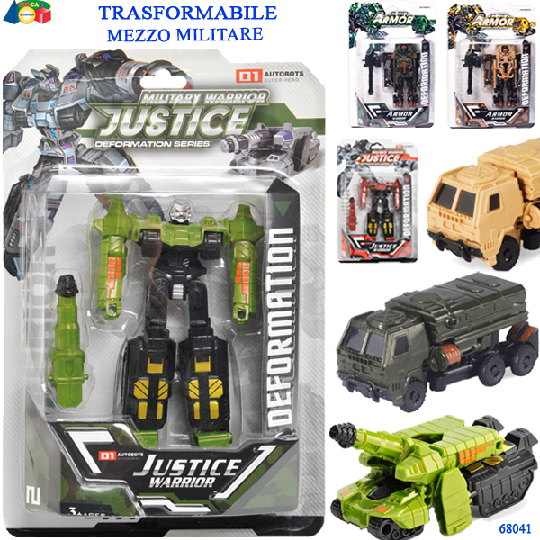 ROBOT TRASFORMABILE MILIT.CAMION/CARROARM.ASS — immagine 1