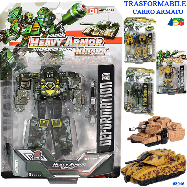 ROBOT TRASFORMABILE CARROARMATO ASS. — immagine 1