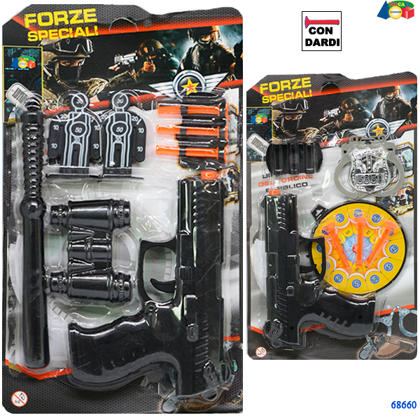 SET FORZE SPECIALI C/PISTOLA C/DARDI/ACC — immagine 1