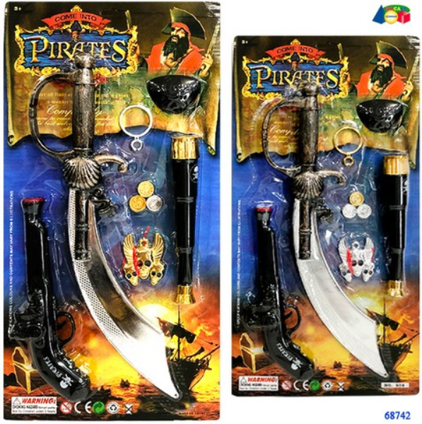 SET PIRATA C/PISTOLA/SPADA ACC. ASS. — immagine 1