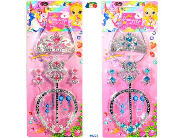 SET GIOIELLI C/SCETTRO PRINCIPESSA DA FAVOLA — immagine 1