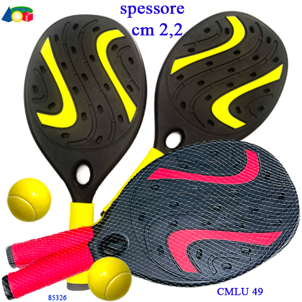 RACCHETTE PLASTICA C/PALLA GOMMA ASS. — immagine 1
