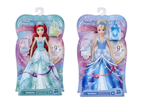 DISNEY PRINCESS BAMBOLA CON SORPRESE AST