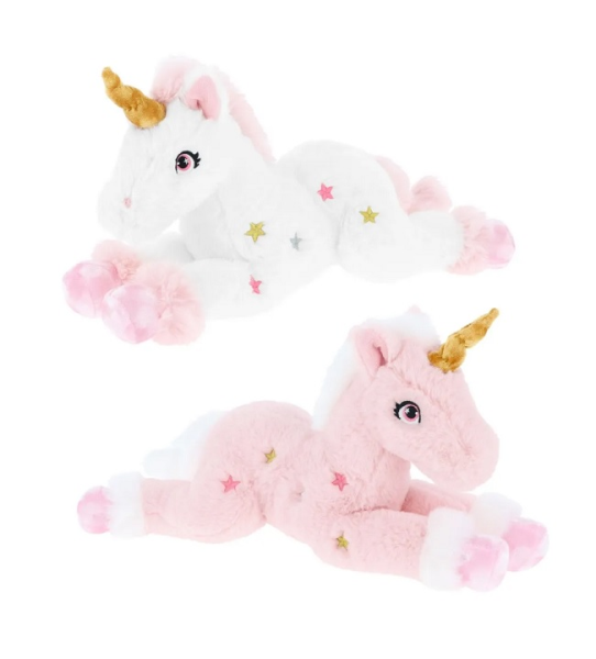 CAVALLO UNICORNO PINK 35 CM.