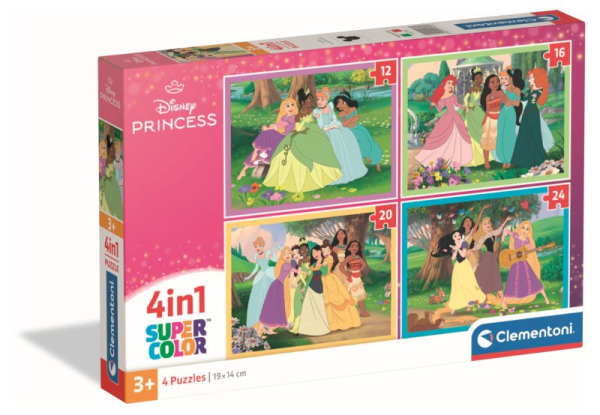 PUZZLE 4IN1 DISNEY PRINCESS 2025 — immagine 1