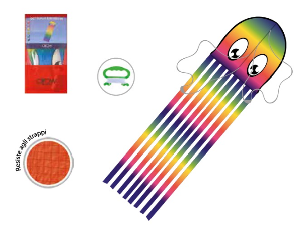 AQUILONE POLIPO RAINBOW — immagine 1