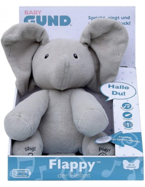 GUND FLAPPY ELEFANTINO INTERATTIVO — immagine 1