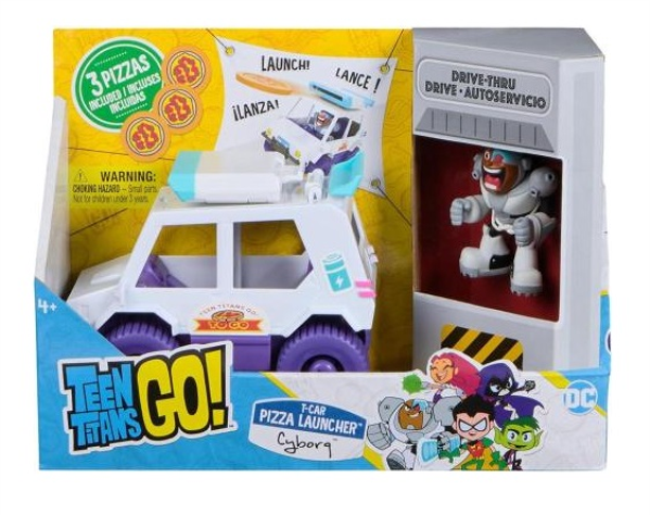 TEEN TITANS GO CAR LANCIA PIZZA — immagine 1