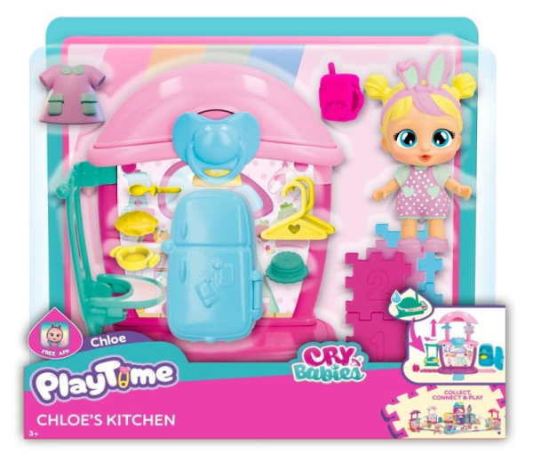 BAMBOLA CRY BABY MINI PLAYSET — immagine 1