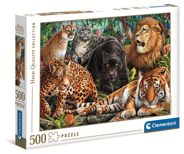 PUZZLE 500 HQC WILD CATS 2022 =20 — immagine 1