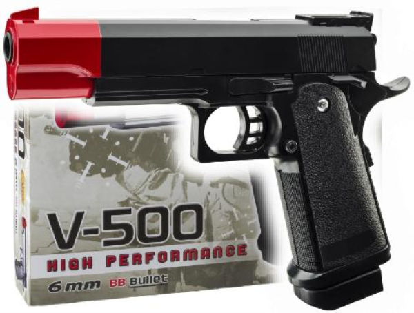 PISTOLA AIR SOFT GIOCATTOLO V-500 — immagine 1