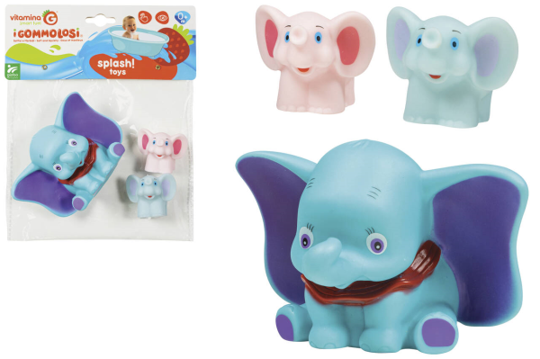GOMMOLOSI FAMIGLIA ELEFANTI 3 PZ — immagine 1