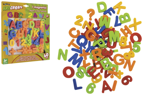 NUMERI/LETTERE/SIMBOLI MAGNETICI 67PZ — immagine 1